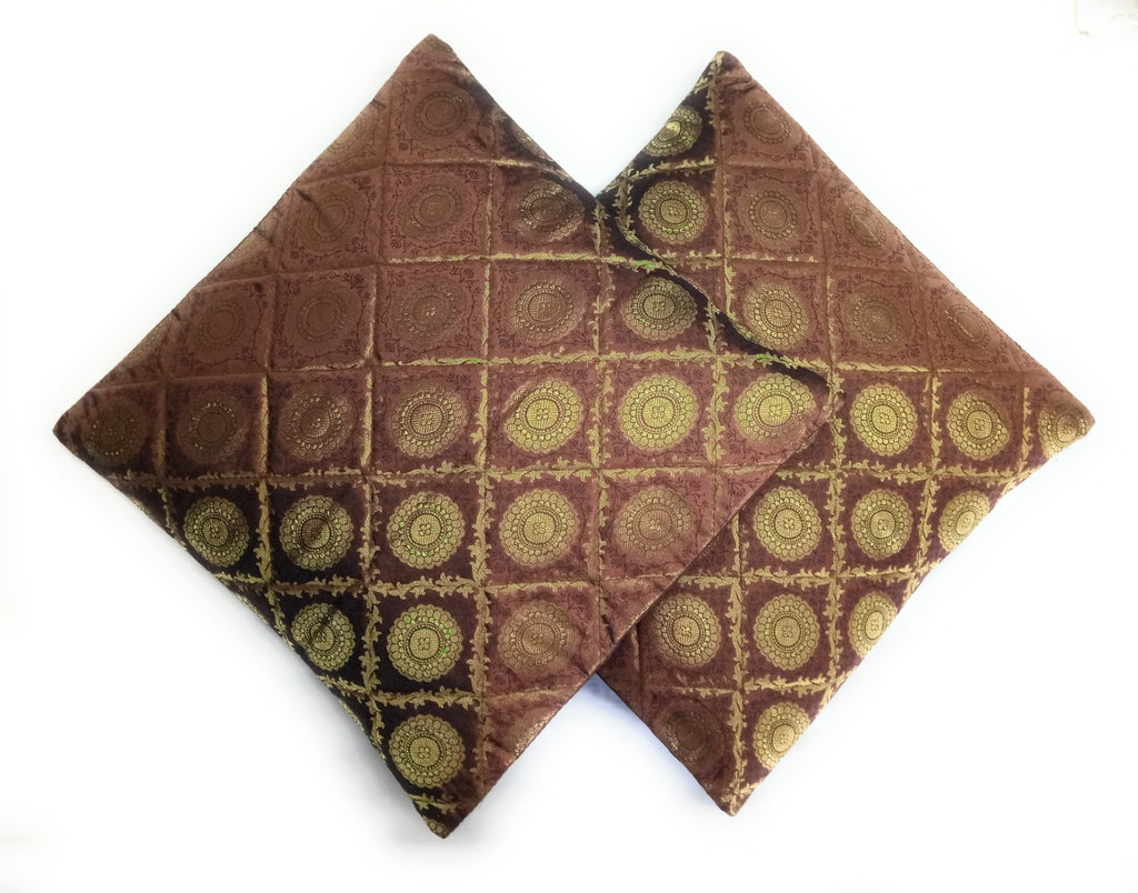 CHANDERI CUSHION COVERS (5 PCS)