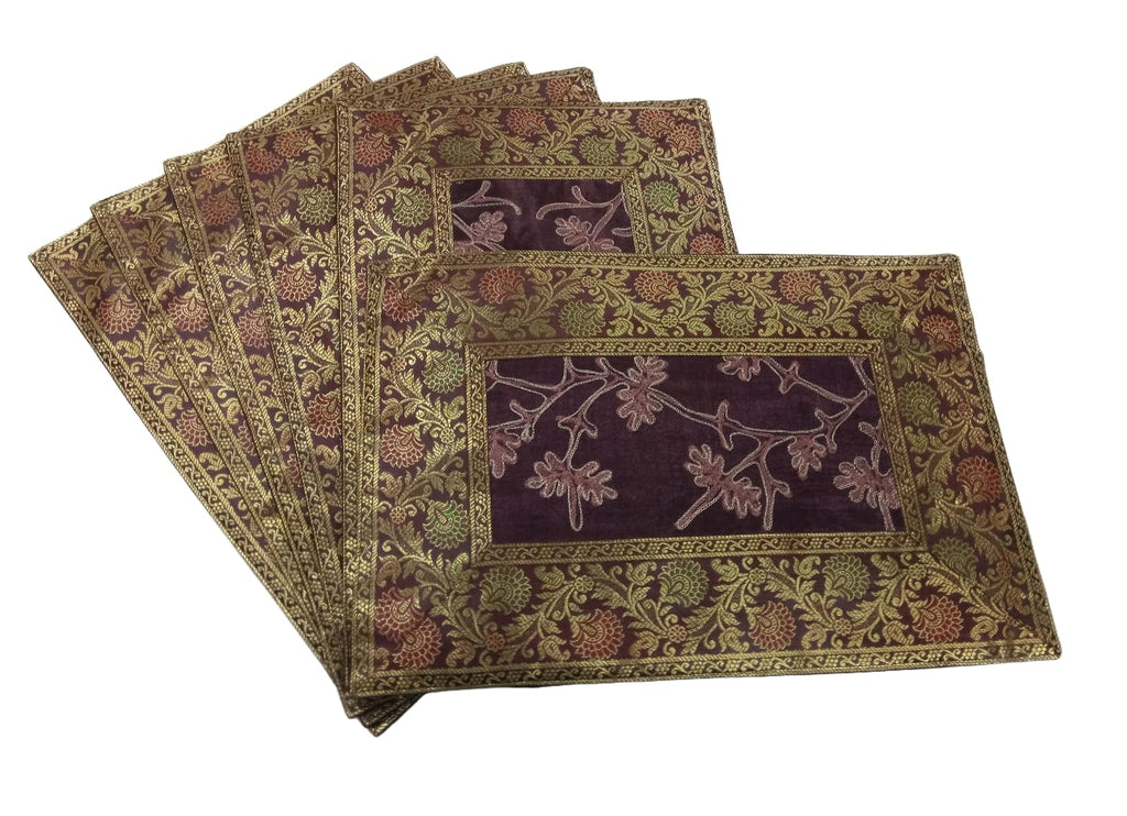 KANCHAN BANARASI PLACEMAT SET (6 pcs)