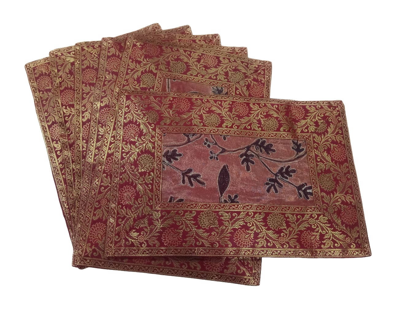KANCHAN BANARASI PLACEMAT SET (6 pcs)