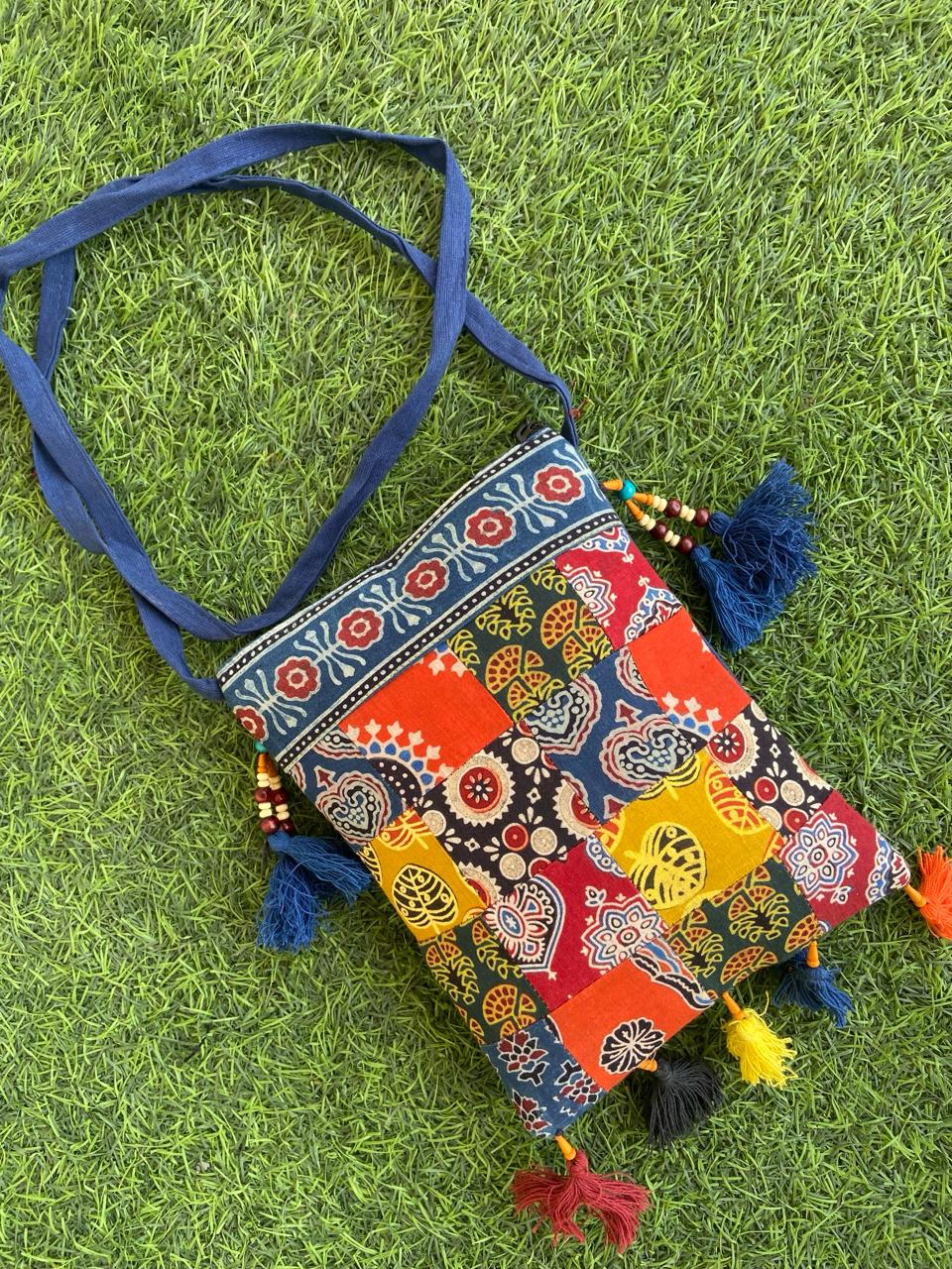 PATCHWORK SLING BAG-LAVNI SLING BAG