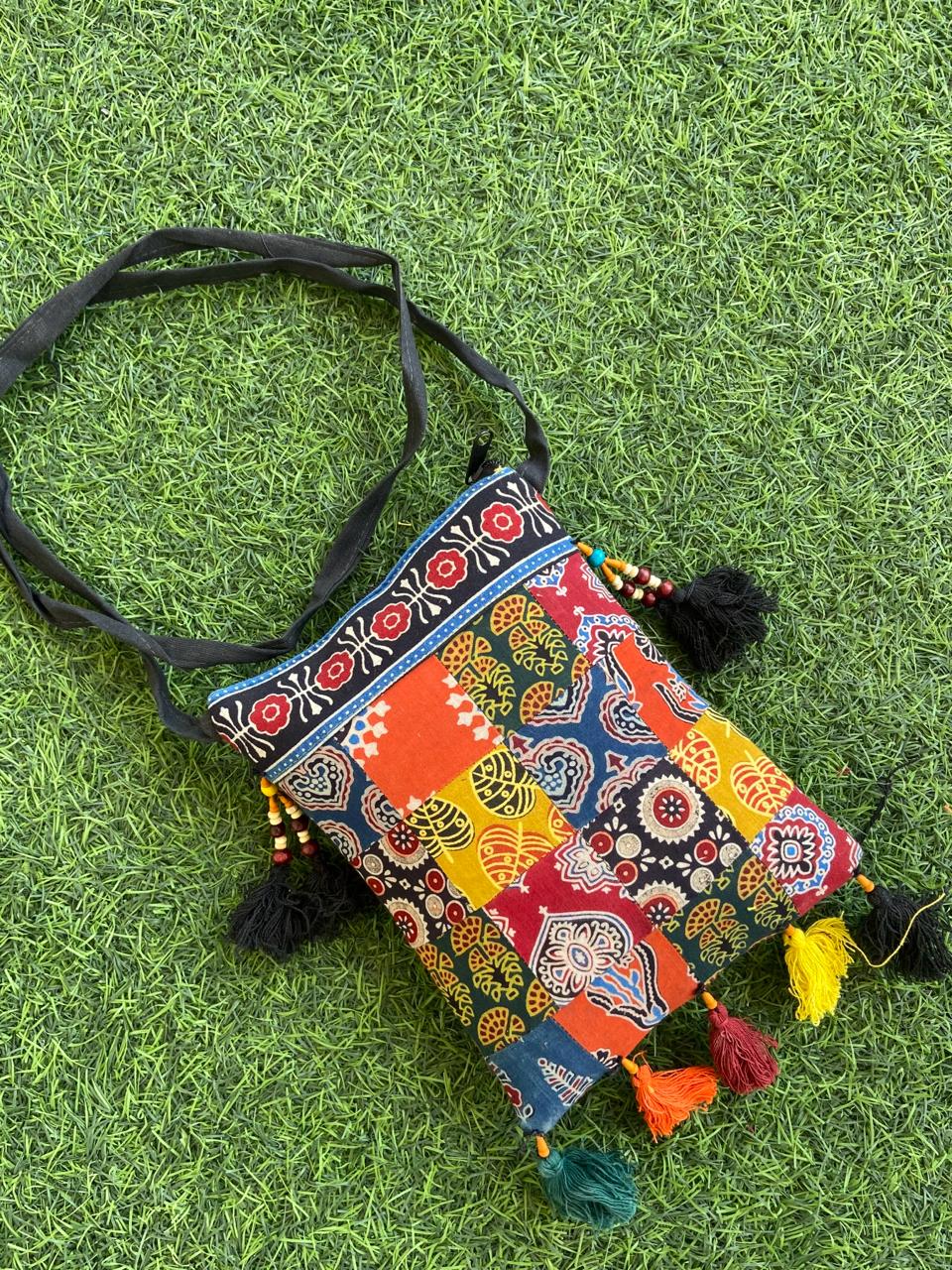 PATCHWORK SLING BAG-LAVNI SLING BAG