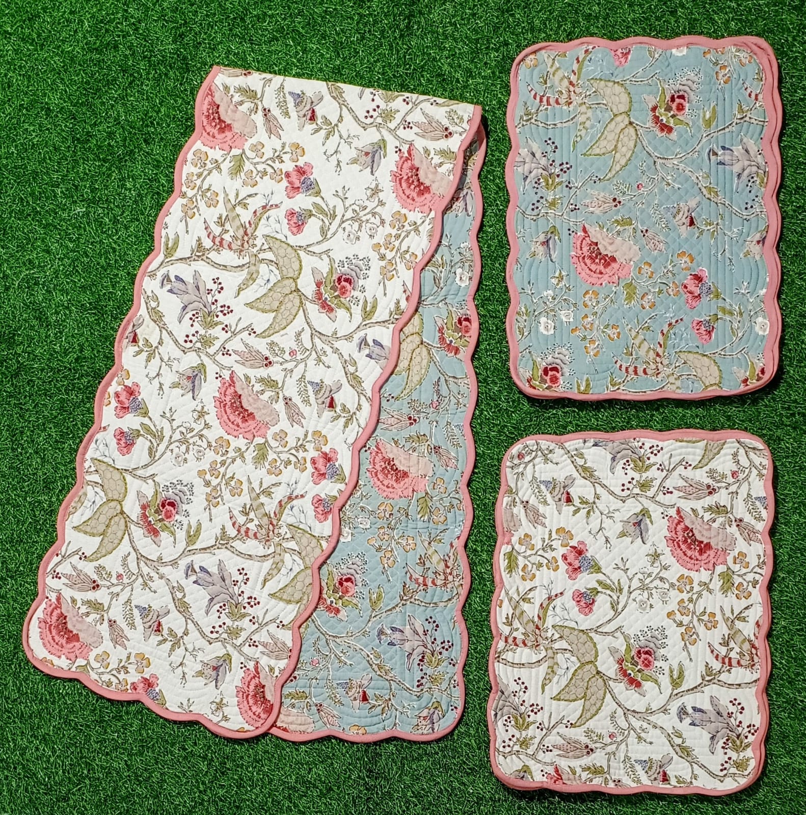 COTTAGE BLOOM RUNNER SET