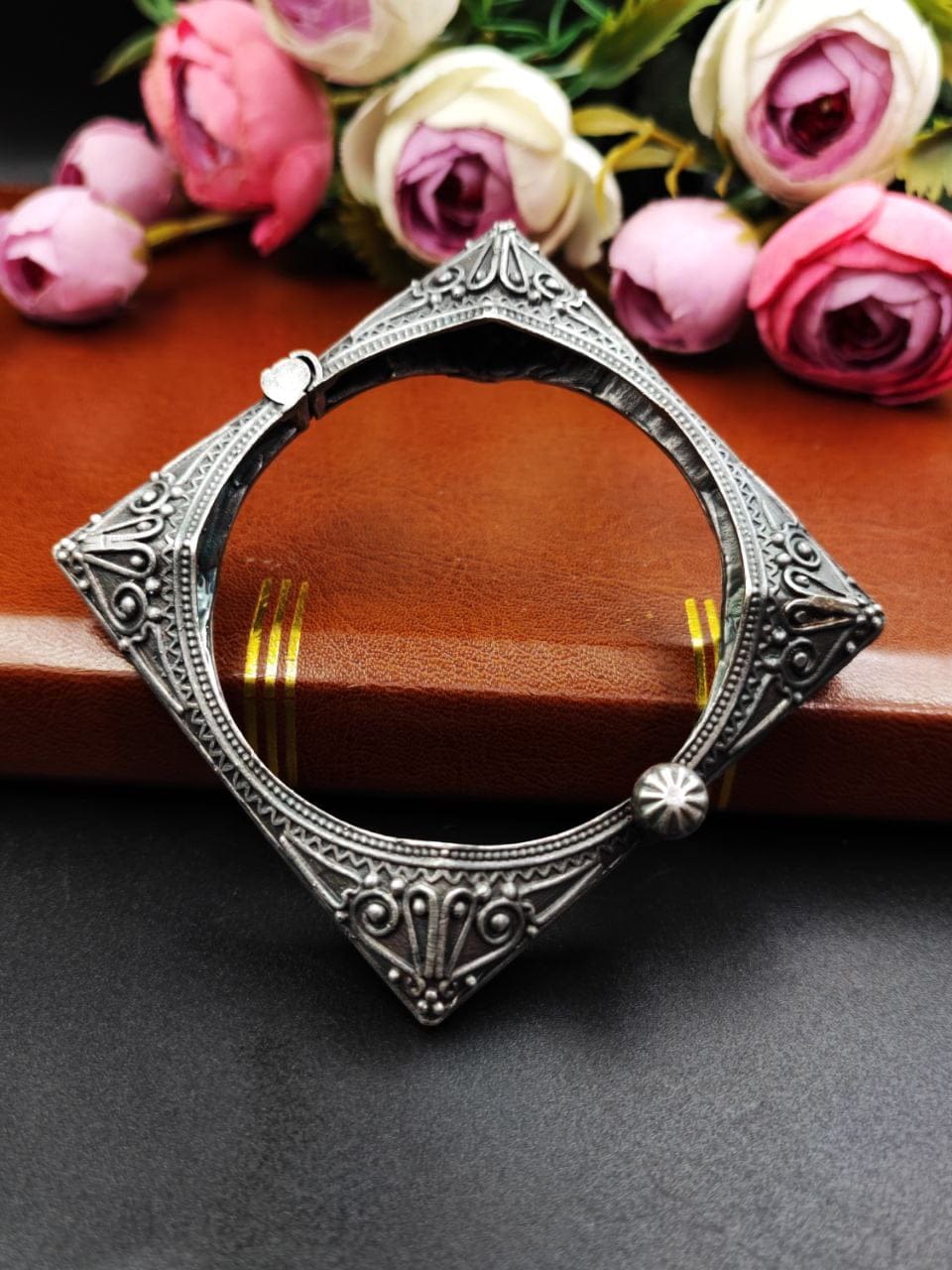 SILVER LOOK ALIKE CUFFS - CHAITRI